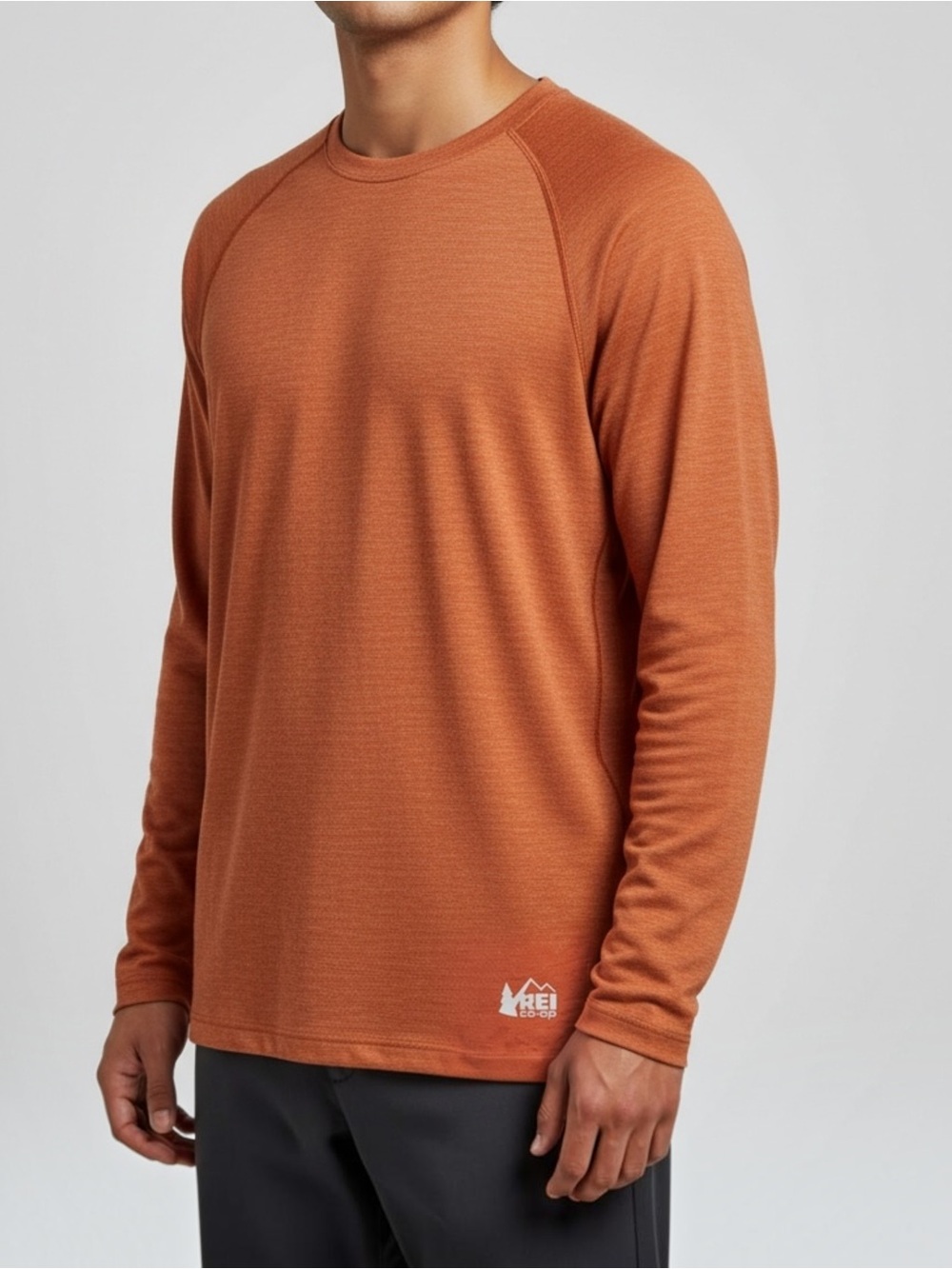REI Co-op T-Shirt Long Sleeve Rust XL